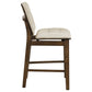 Redbridge Upholstered Counter Chair Cream and Walnut (Set of 2)