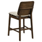 Redbridge Upholstered Counter Chair Cream and Walnut (Set of 2)