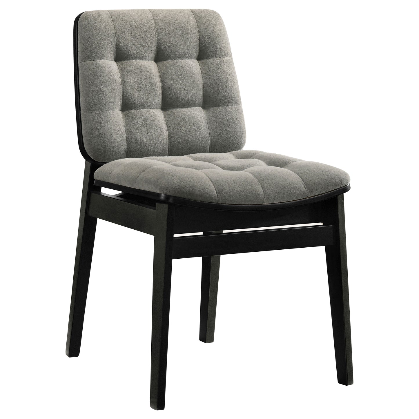 Redbridge Upholstered Side Chair Grey and Black (Set of 2)
