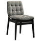 Redbridge Upholstered Side Chair Grey and Black (Set of 2)