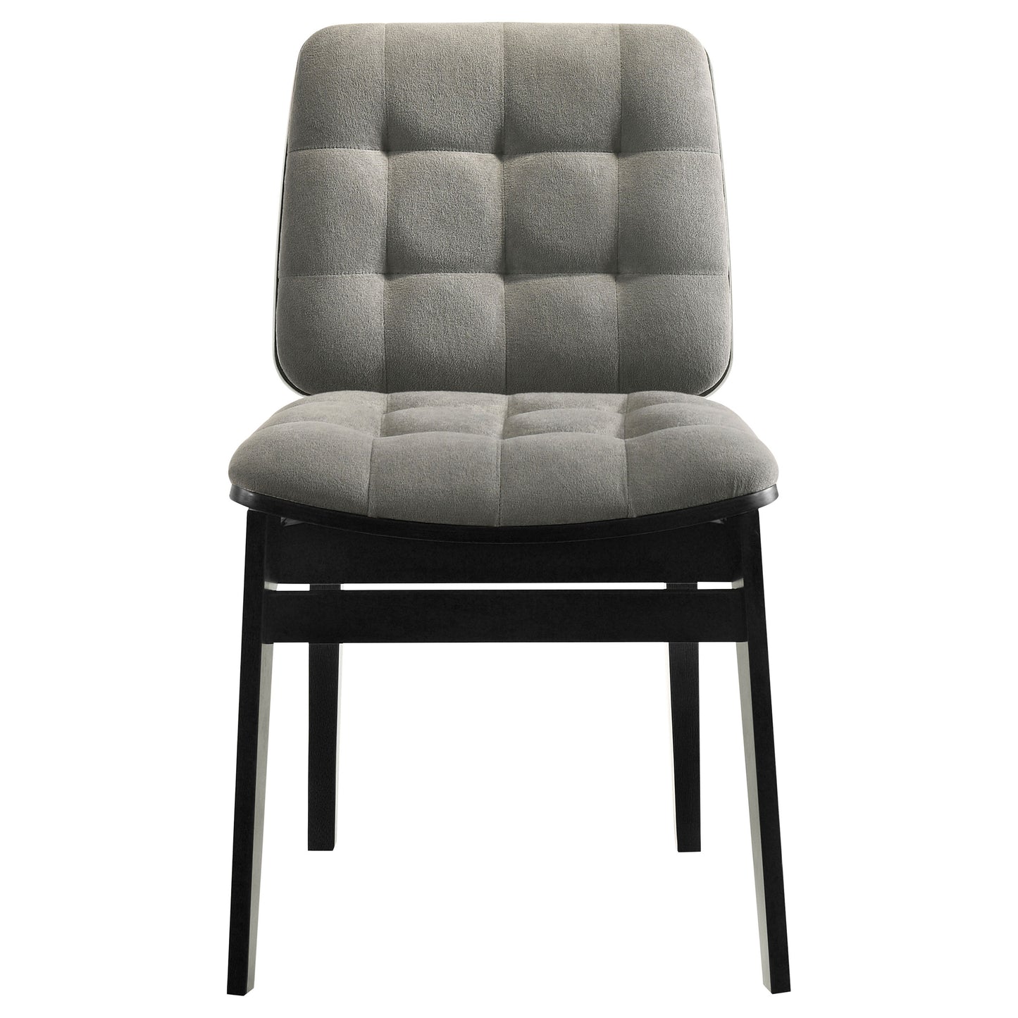 Redbridge Upholstered Side Chair Grey and Black (Set of 2)