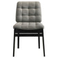 Redbridge Upholstered Side Chair Grey and Black (Set of 2)