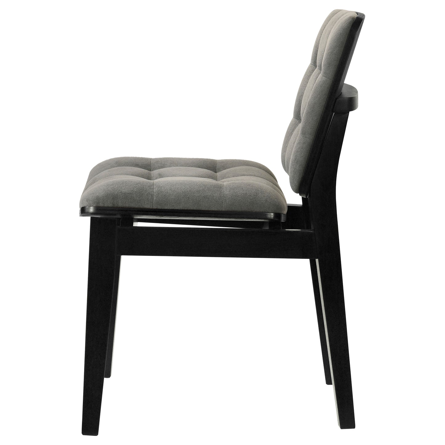 Redbridge Upholstered Side Chair Grey and Black (Set of 2)