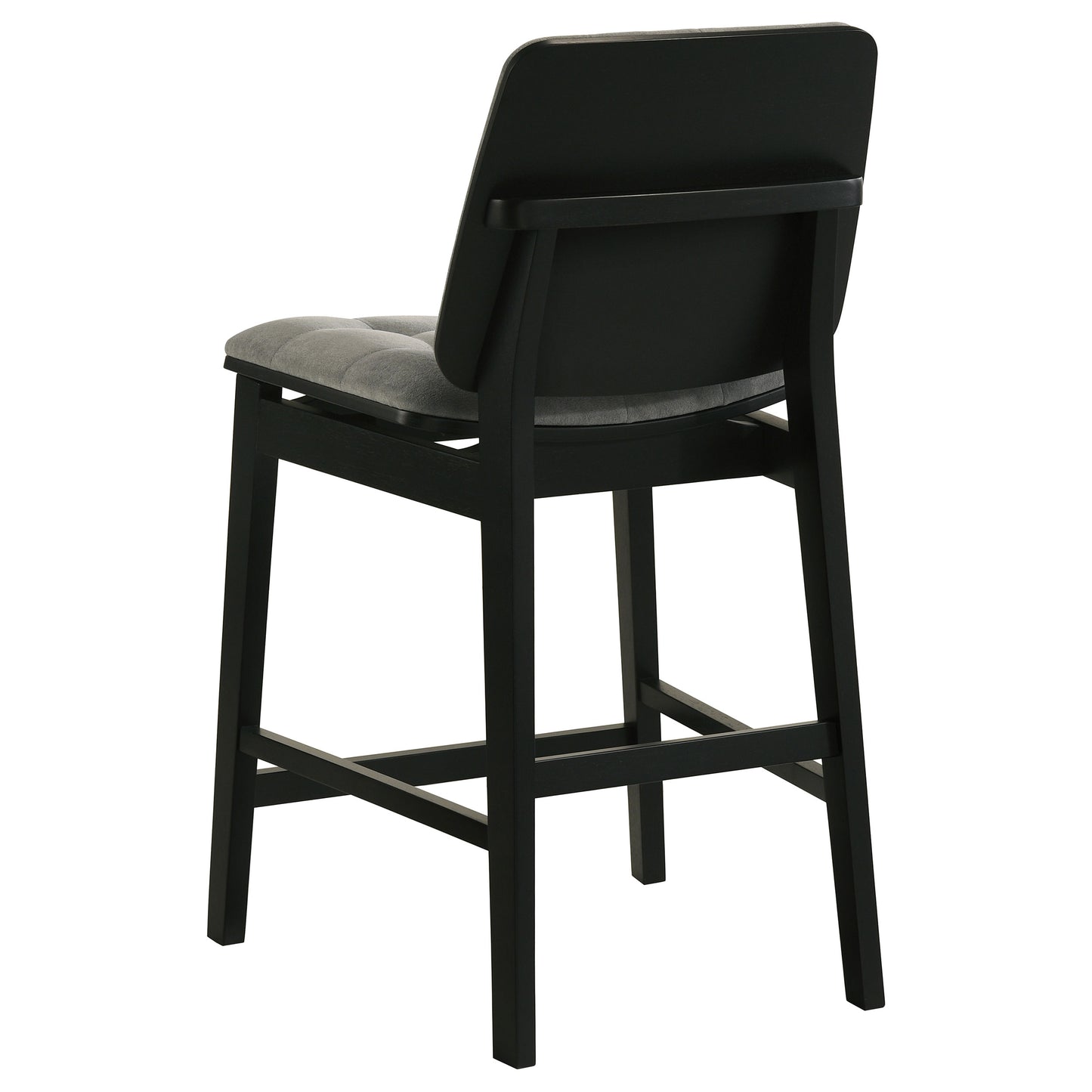 Redbridge Upholstered Counter Chair Grey and Black (Set of 2)