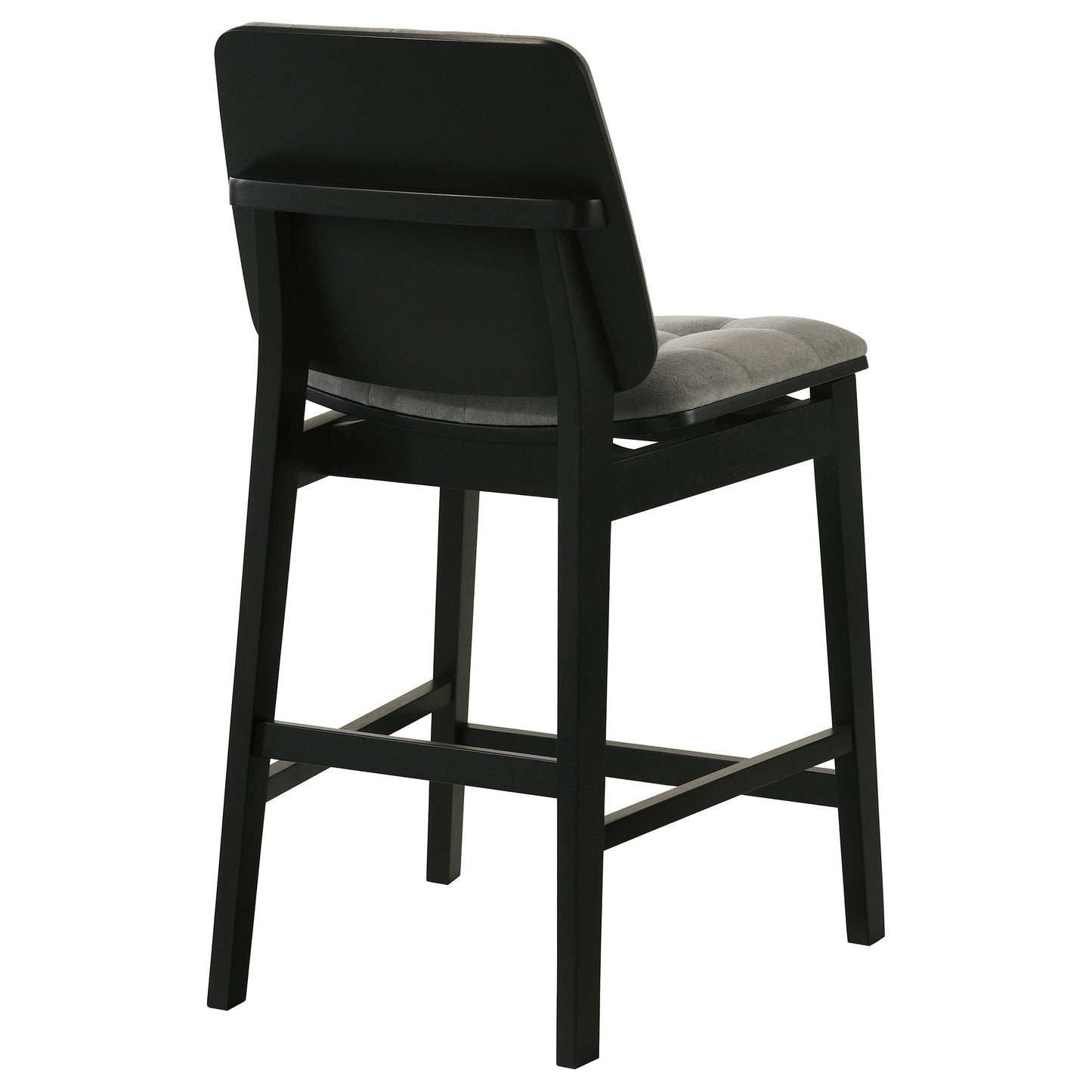 Redbridge Upholstered Counter Chair Grey and Black (Set of 2)