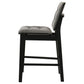 Redbridge Upholstered Counter Chair Grey and Black (Set of 2)