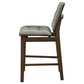 Redbridge Upholstered Counter Chair Grey and Walnut (Set of 2)