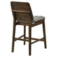 Redbridge Upholstered Counter Chair Grey and Walnut (Set of 2)