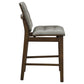 Redbridge Upholstered Counter Chair Grey and Walnut (Set of 2)