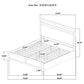 Hendricks Eastern King Panel Headboard Platform Bed Light Oak