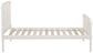 Jones Wood Twin Open Frame Bed White