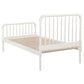 Jones Wood Twin Open Frame Bed White