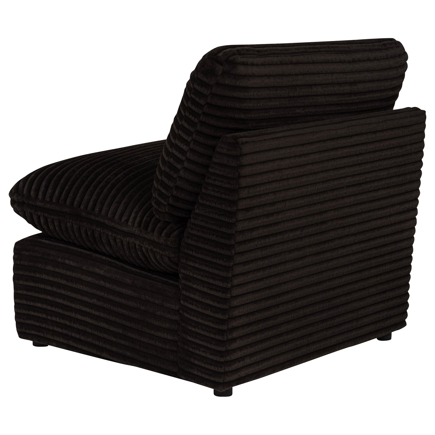 Collins Modular Armless Chair Chocolate Brown