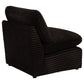 Collins Modular Armless Chair Chocolate Brown