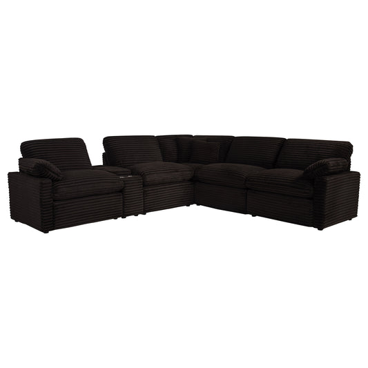 Collins 6-piece Modular Power Reclining Sectional Chocolate Brown