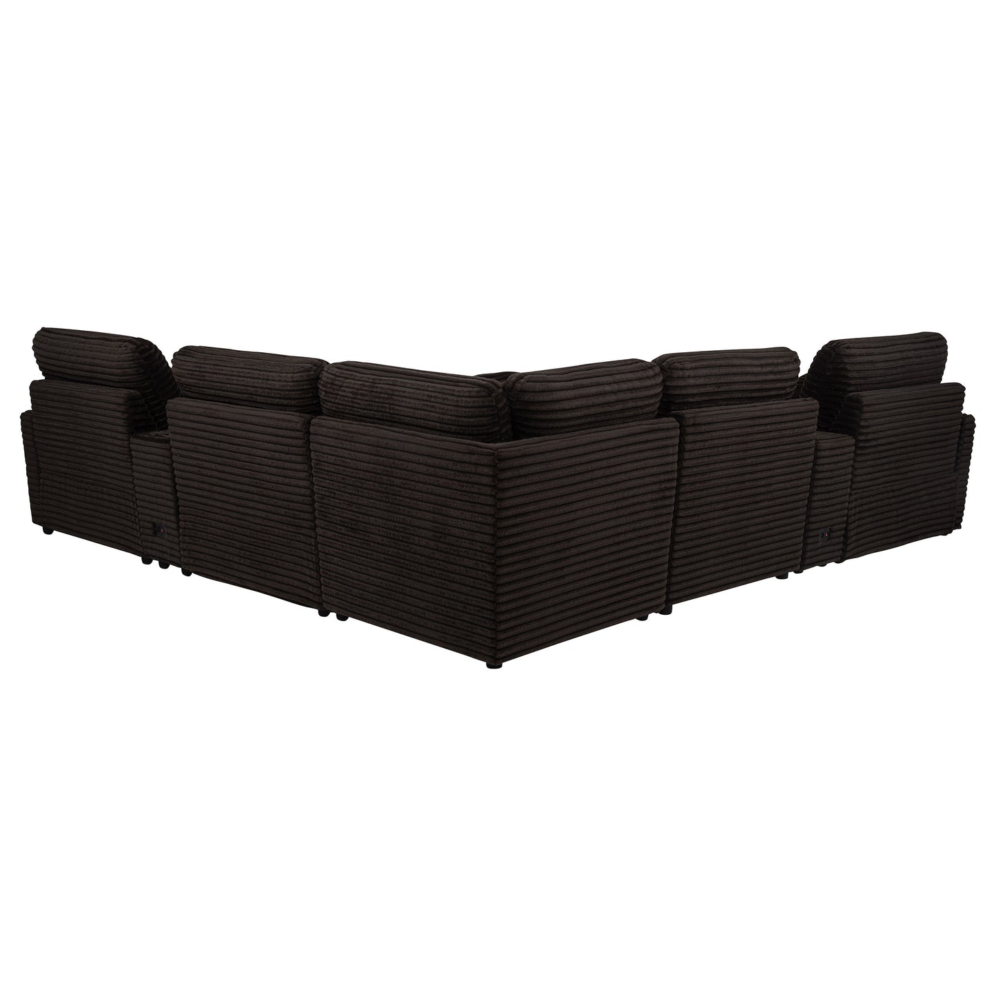 Collins 7-piece Modular Power Reclining Sectional Chocolate Brown