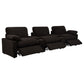 Collins 5-Piece Power Reclining Home Theater Seating Chocolate Brown