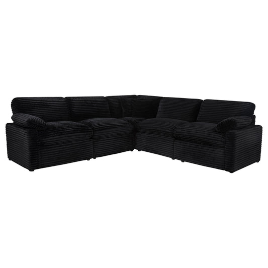 Collins 5-piece Modular Power Reclining Sectional Black