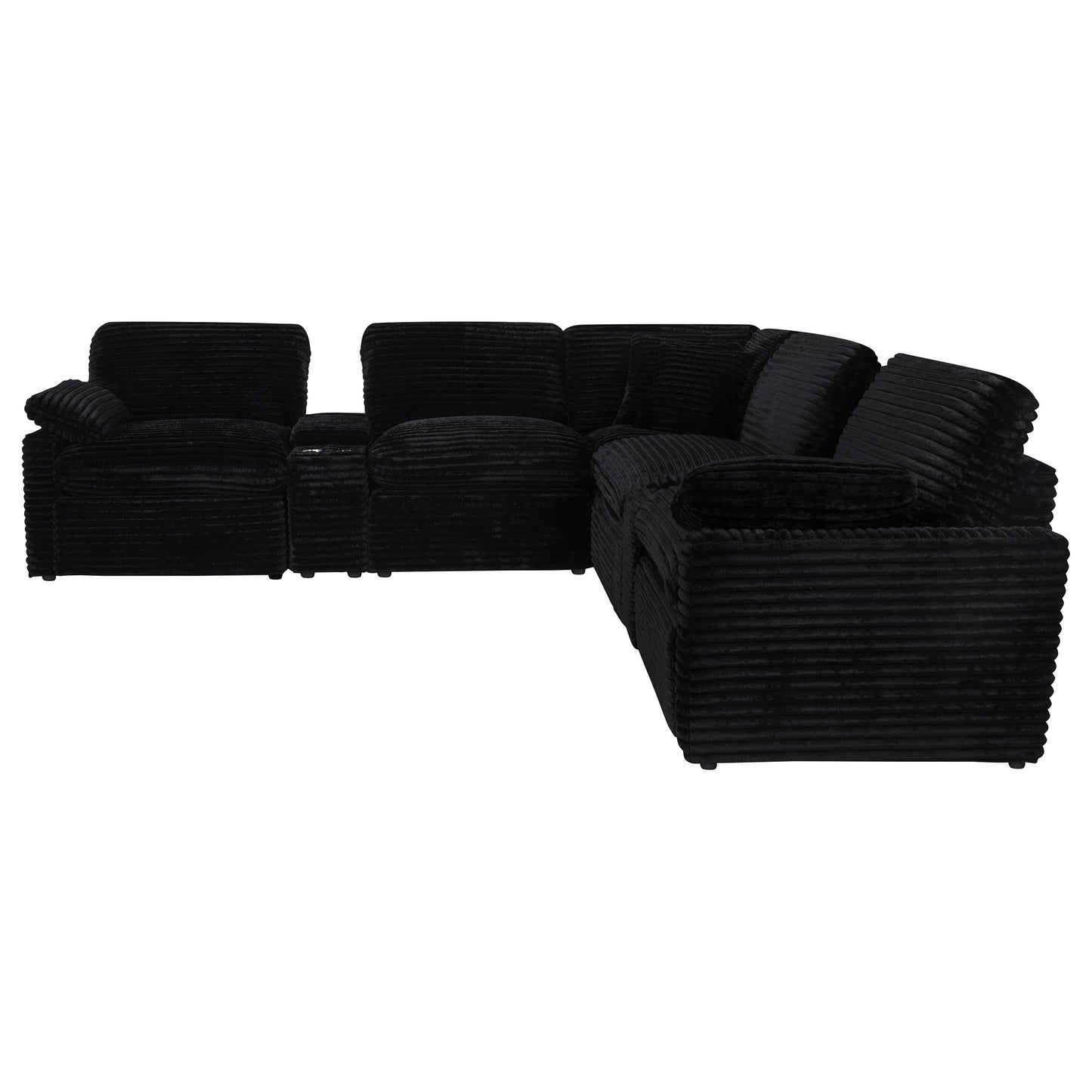 Collins 7-piece Modular Power Reclining Sectional Black