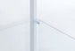 Delphinium 4-Shelf Clear Glass Curio Display Cabinet White