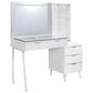 Souza 5-Drawer Makeup Vanity Table With LED Mirror White High Gloss