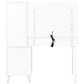 Souza 5-Drawer Makeup Vanity Table With LED Mirror White High Gloss