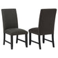 Berning Fabric Upholstered Parson Side Chair Charcoal (Set of 2)