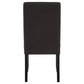 Berning Fabric Upholstered Parson Side Chair Charcoal (Set of 2)