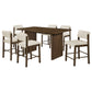 Decker 7-piece 70-inch Counter Height Dining Set Cream and Walnut