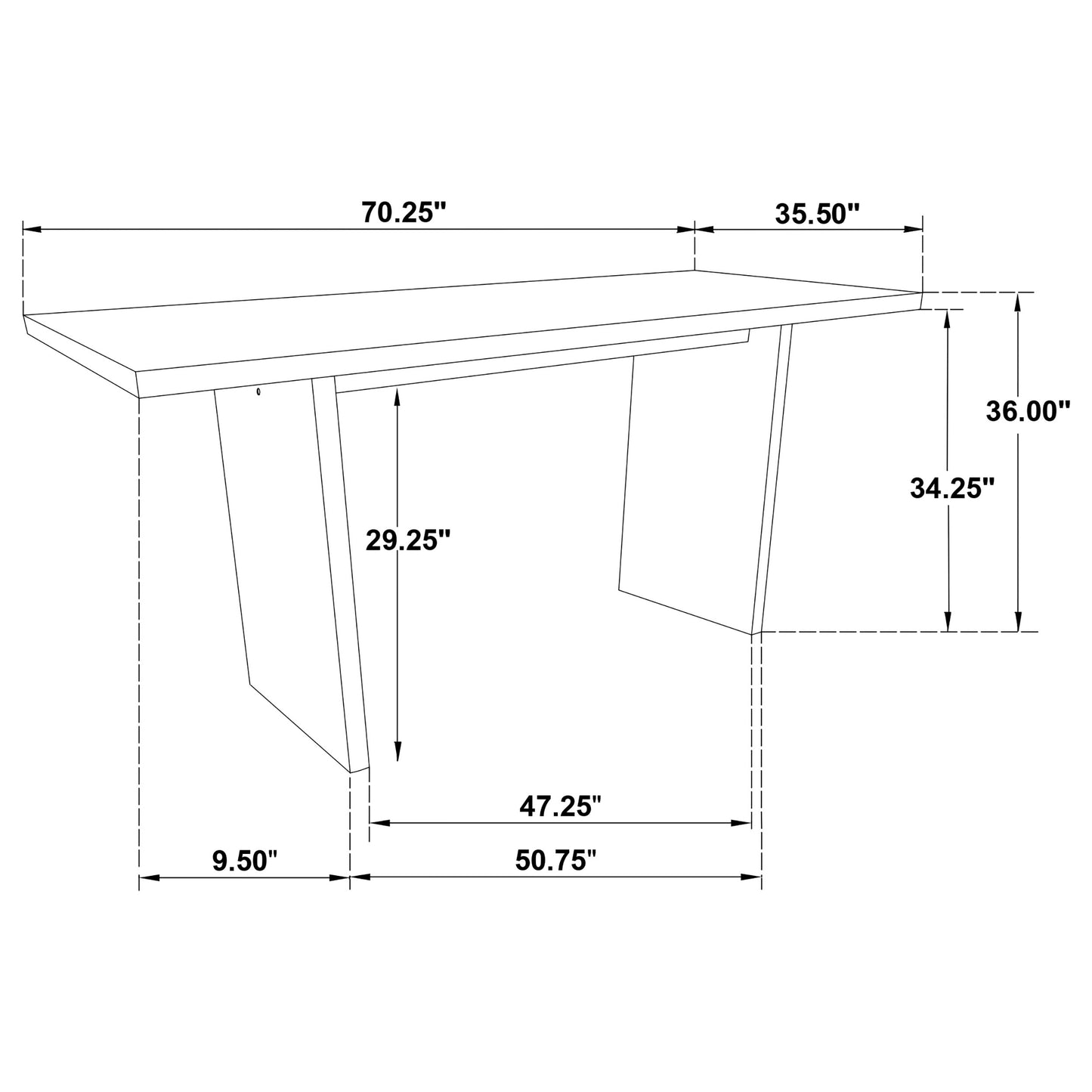 Decker 7-piece 70-inch Counter Height Dining Set Cream and Walnut