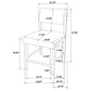 Decker 7-piece 70-inch Counter Height Dining Set Cream and Walnut