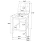 Decker 7-piece 70-inch Counter Height Dining Set Grey and Walnut