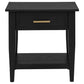 Lindenton 1-drawer Wood Occasional Side End Table Black