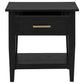 Lindenton 1-drawer Wood Occasional Side End Table Black