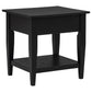 Lindenton 3-piece Wood Lift-Top Coffee and End Table Set Black