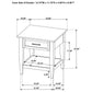 Lindenton 3-piece Wood Lift-Top Coffee and End Table Set Black