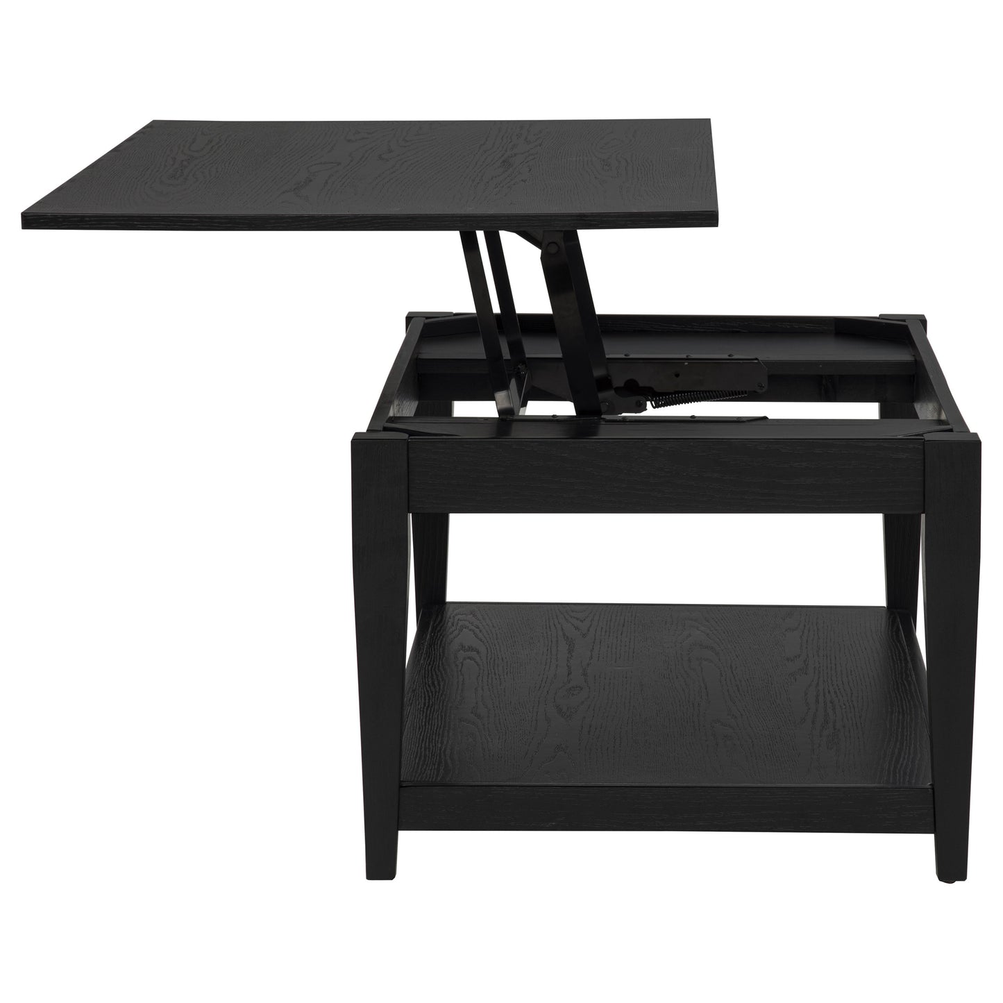 Lindenton 3-piece Wood Lift-Top Coffee and End Table Set Black