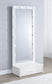 Spector 1-drawer Lighted Full-Length Floor Mirror White High Gloss
