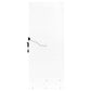 Spector 1-drawer Lighted Full-Length Floor Mirror White High Gloss