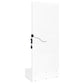 Spector 1-drawer Lighted Full-Length Floor Mirror White High Gloss
