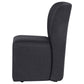 Jaelynn Upholstered Dining Side Chair Charcoal (Set of 2)