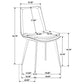 Ortega Upholstered Dining Side Chair Tan (Set of 2)