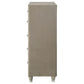Antonella 5-drawer Bedroom Chest Ivory and Camel
