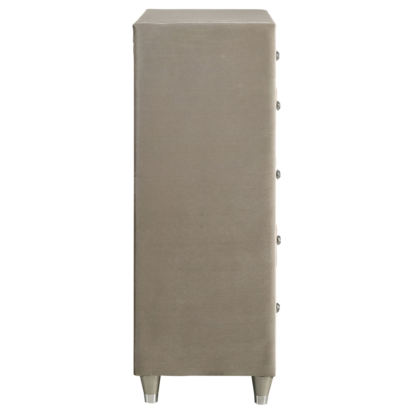 Antonella 5-drawer Bedroom Chest Ivory and Camel