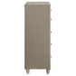 Antonella 5-drawer Bedroom Chest Ivory and Camel
