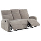 Hamilton Chenille Manual Reclining Sofa Sand