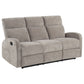 Hamilton Chenille Manual Reclining Sofa Sand
