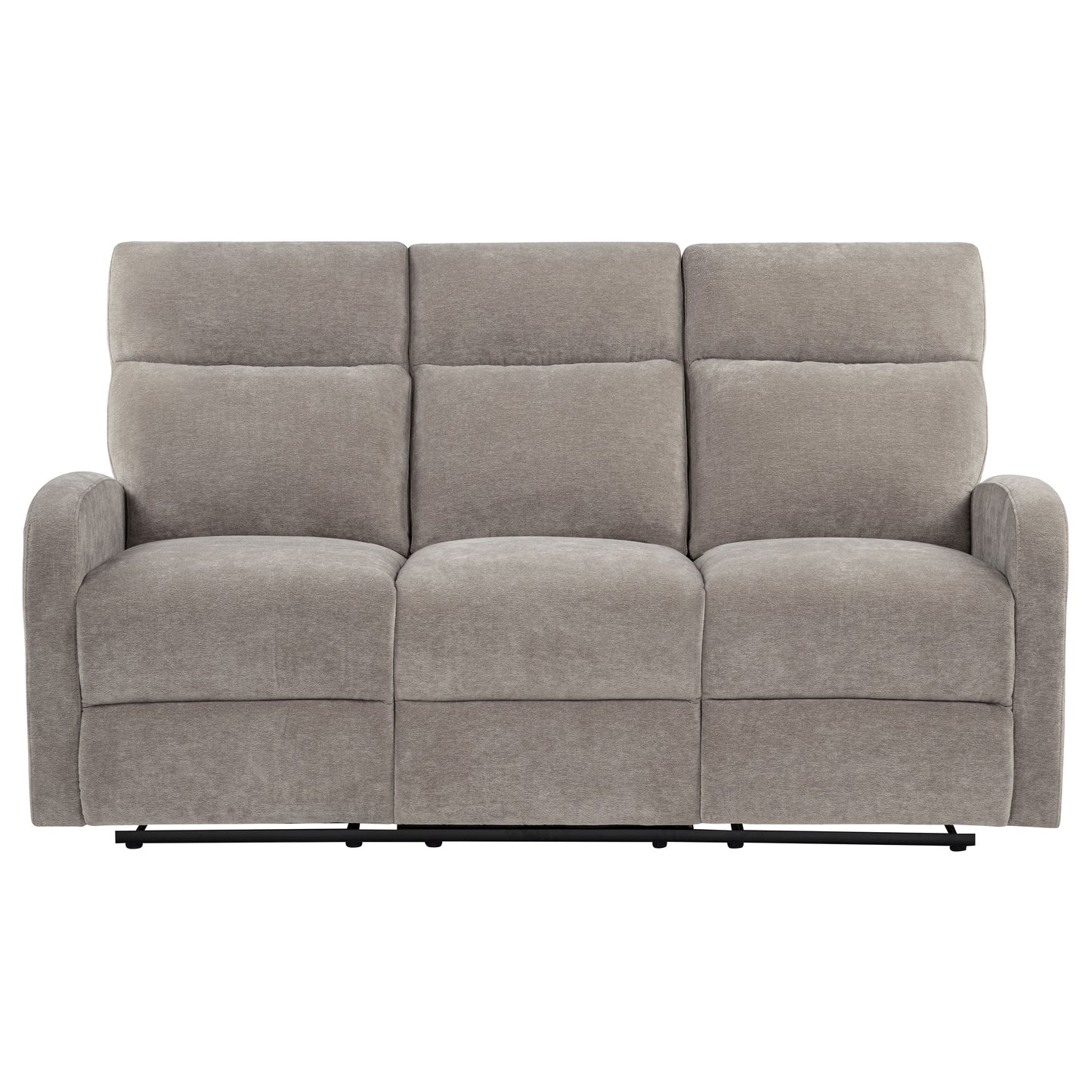 Hamilton Chenille Manual Reclining Sofa Sand