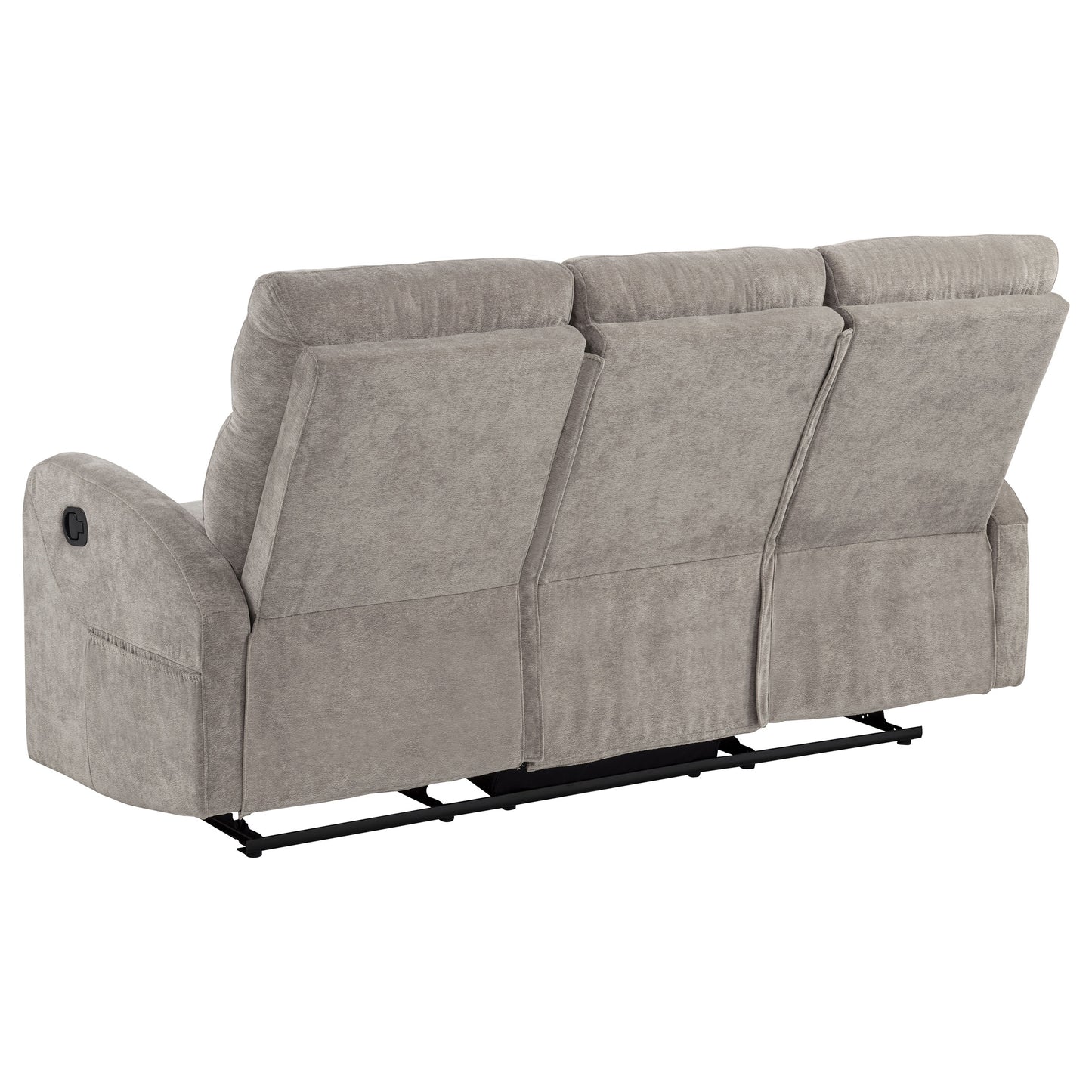 Hamilton Chenille Manual Reclining Sofa Sand