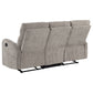 Hamilton Chenille Manual Reclining Sofa Sand